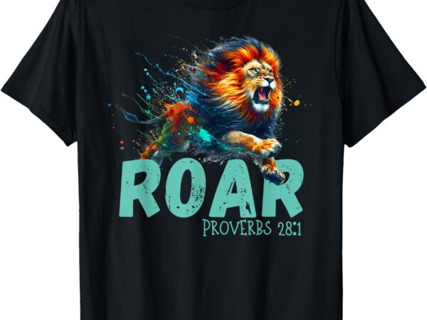 Inspirational lion roar t-shirt