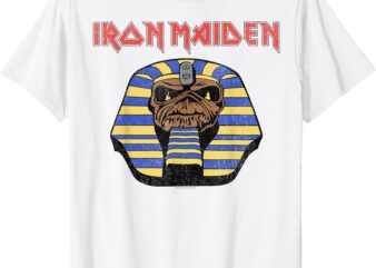 Iron Maiden – Pharaoh Graphic Head White T-Shirt