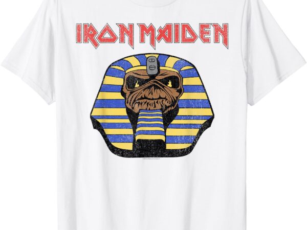 Iron maiden – pharaoh graphic head white t-shirt