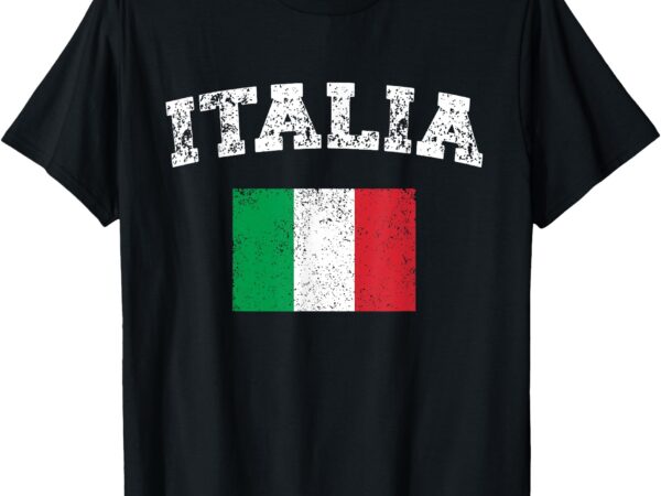 Italian flag distressed flag of italy italia flag t-shirt