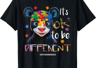 It’s OK to Be Different – Autism Awareness Panda T-Shirt