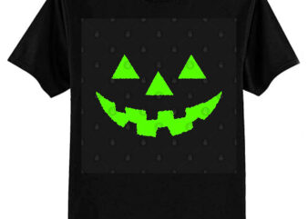 Jack O’ Lantern GLOW EFFECT Pumpkin Halloween Costume Tshirt T-Shirt