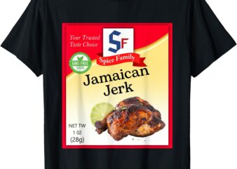 Jamaican Jerk Condiment Costume Holiday Spice Group Costumes T-Shirt