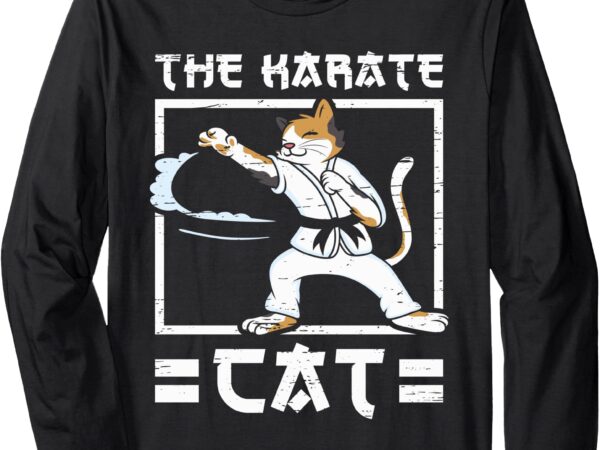 Japanese arts ninja cats long sleeve t-shirt