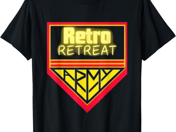 Join the retro retreat army – trendy graphic tee t-shirt