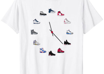 Jordan Sneaker Clock T-Shirt