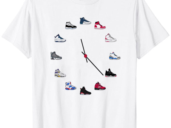 Jordan sneaker clock t-shirt