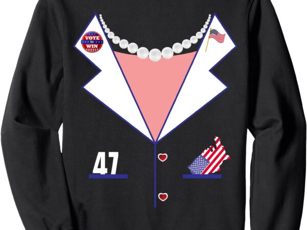 Kamala harris 2024 pantsuit costume election funny halloween sweatshirt