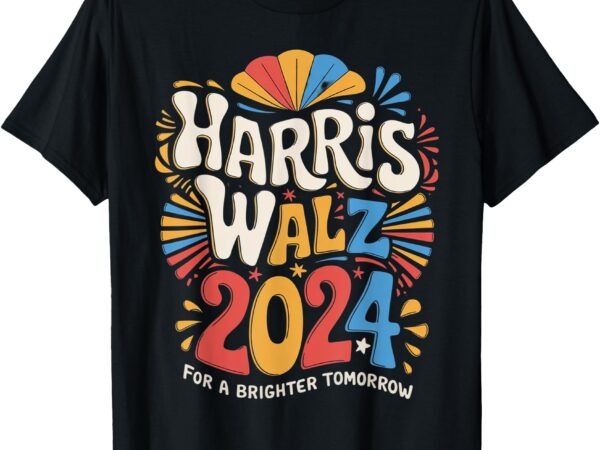 Kamala harris tim waltz campaign harris walz 2024 election t-shirt