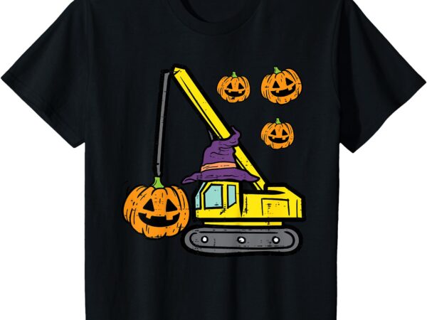 Kids halloween crane construction truck costume toddler boys kids t-shirt