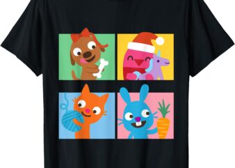 Kids Harvey Robin Jinja Jack Cozy Christmas Learning T-Shirt