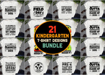 Kindergarten T-Shirt Design Bundle