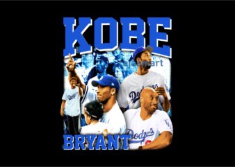 Kobe Bryant Tshirt Designs, Digital Art Images PNG File, Bootleg Tshirt Designs, Premium Streetwear Urban Style Design Bundle,