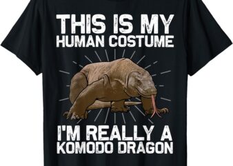 Komodo Dragon Art For Men Women Kids Lizard Komodo Dragon T-Shirt