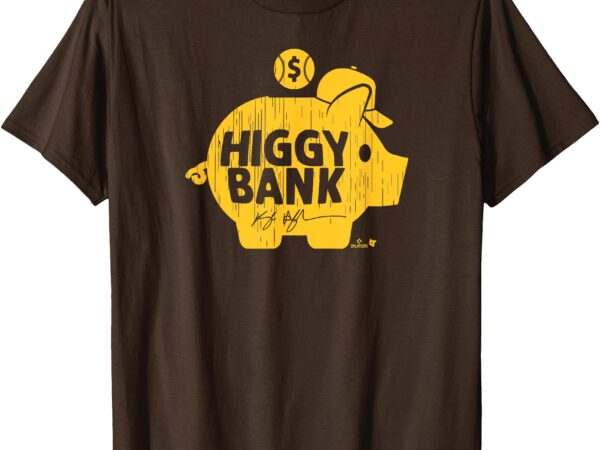 Kyle higashioka – higgy bank – san diego baseball t-shirt