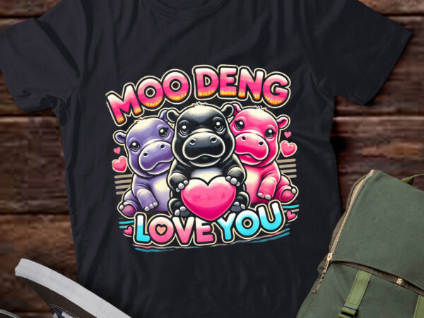 Lt461 moo-deng hippo the famous baby moo-deng t shirt vector graphic