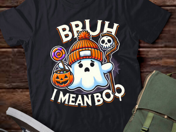 Lt462 happy halloween bruh ghost boo skull pumpkin t shirt vector graphic