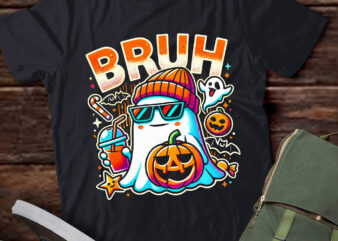 LT467 Bruh Ghost Halloween Cute Ghost Trick Or Treat Candy