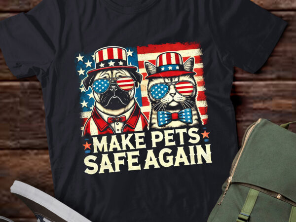 Lt473 make pets safe again eating dogs cats election t shirt vector graphic