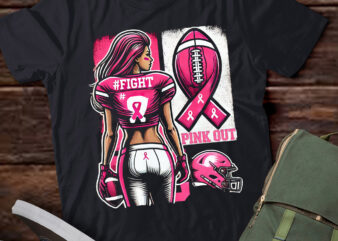 LT477 Graphic features a sports varsity football Pink Out