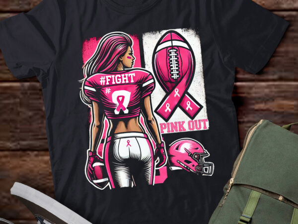 Lt477 graphic features a sports varsity football pink out