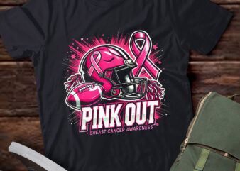 LT483 Football Pink Out Breast Cancer Awareness gift