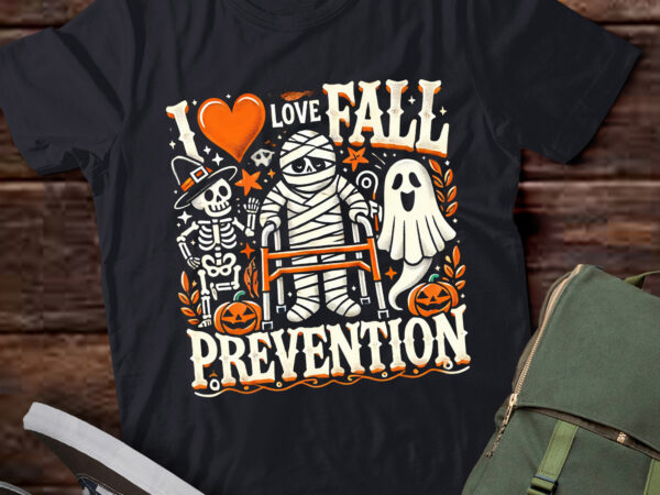 Lt484 groovy i love fall prevention fall physical therapy t shirt vector graphic