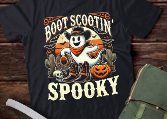 LT503 Retro Western Halloween Cowboy Ghost Boot Scootin