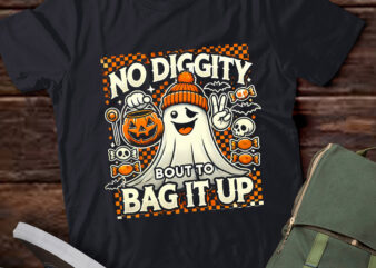 LT504 Halloween Ghost No Diggity Bout To Bag It Up