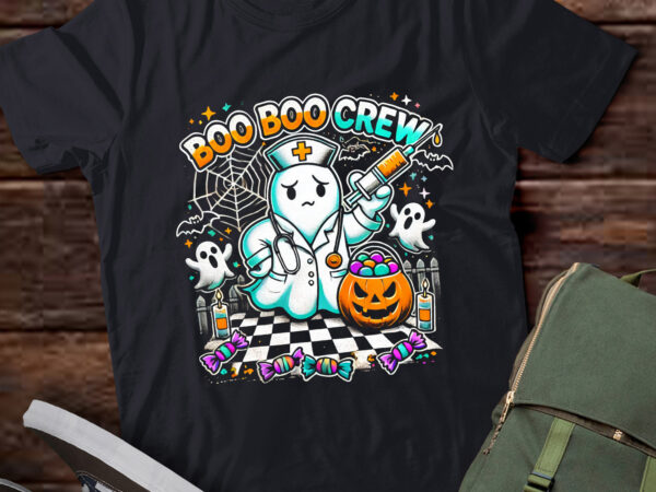 Lt507 boo crew ghost nurse halloween costume t shirt vector graphic