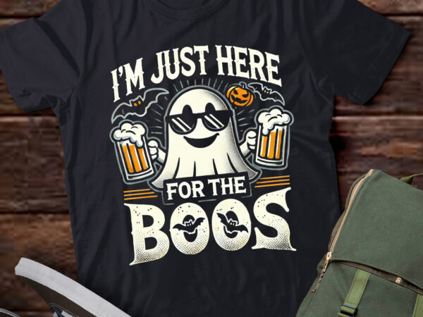 Lt509 i’m just here for the boos happy halloween costume t shirt vector graphic