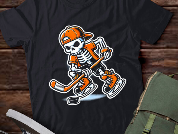 Lt510 skeleton ice hockey halloween costume men boys t shirt vector graphic