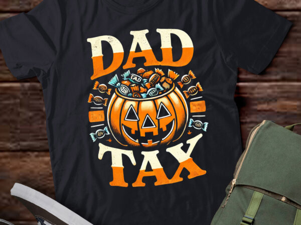 Lt512 dad tax halloween trick or treat candy pumkin dad joke t shirt vector graphic