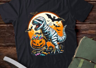 LT516 Halloween Dinosaur T rex Mummy Pumpkin Boys Men