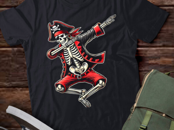 Lt520 dabbing skeleton pirate halloween costume jolly roger t shirt vector graphic