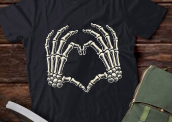 LT522 Skeleton Hands Heart Sign Retro Halloween Costume