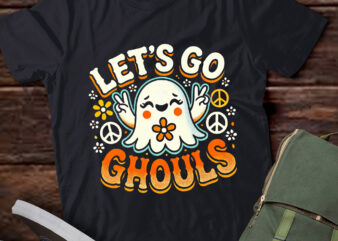 LT523 Retro Halloween Lets Go Ghouls Ghost Costume