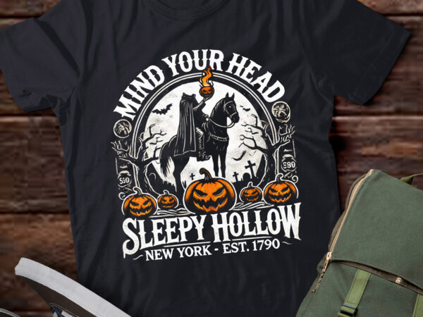 Lt536 mind your head sleepy hollow headless horseman t shirt vector graphic