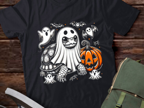 Lt537 halloween costume turtle ghost pumpkin tortoise t shirt vector graphic