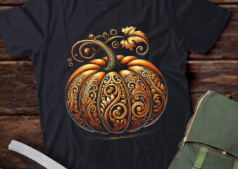 LT542 Vintage Pumpkin Women’s Autumn Halloween t shirt vector graphic