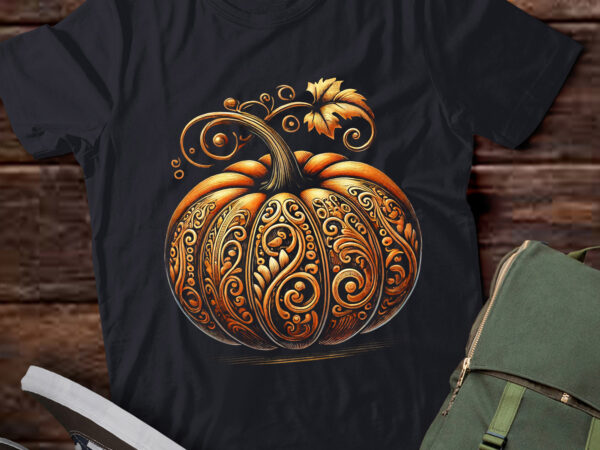 Lt542 vintage pumpkin women’s autumn halloween t shirt vector graphic