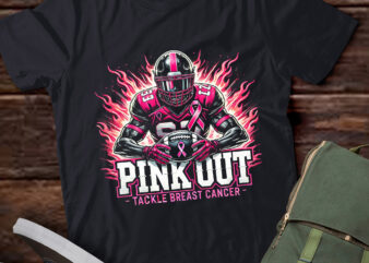 LT543 Football Pink Out Tackle Breast Cancer Awareness