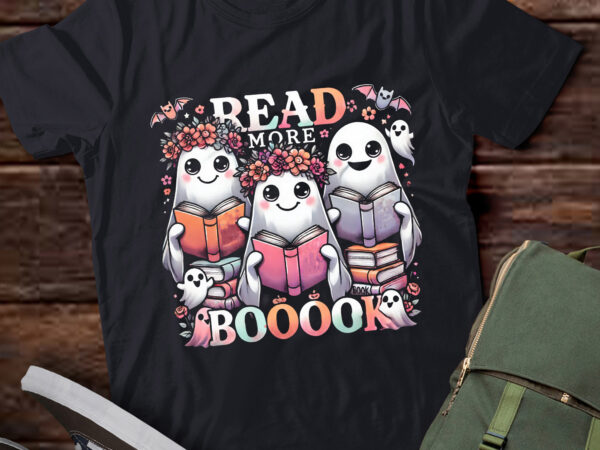 Lt547 cute ghost book read more books funny teachers t shirt vector graphic