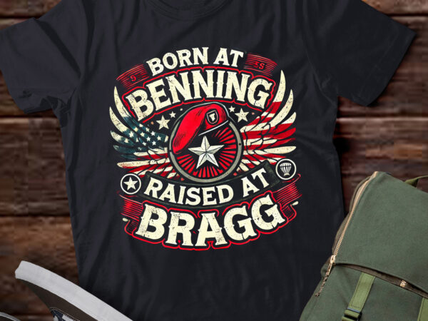 Lt557 born at ft benning raised fort bragg airborne t shirt vector graphic