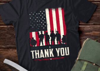 LT559 American Flag Thank you Veterans Proud Veteran t shirt vector graphic