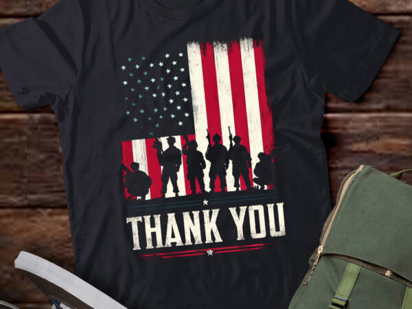 Lt559 american flag thank you veterans proud veteran t shirt vector graphic