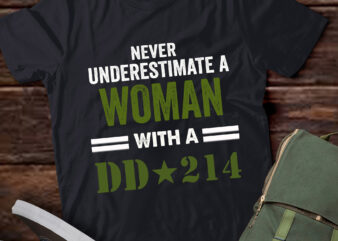 LT574 Women With DD-214 Female Veterans Day Gift t shirt vector graphic