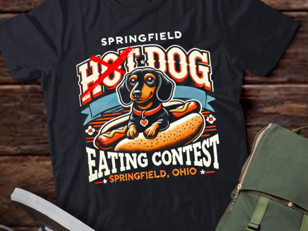 Lt577 dog eating in springfield ohio, springfield dog eating t shirt vector graphic