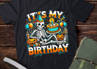 LT595 It’s My Birthday Skeleton Halloween Birthday Party