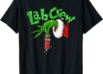 Lab Crew Nurse Merry Christmas Laboratory Xmas Pajamas Funny T-Shirt